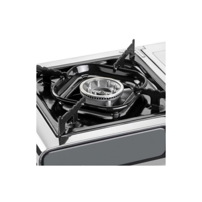 Réchaud à Gaz Portable 2800W - Compact (18x17x8 Cm), Acier Inoxydable, Pour Camping, Pique-nique, Plein Air