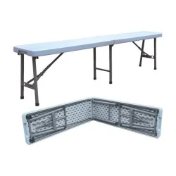 Banc Pliant Blanc 180Cm