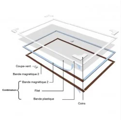 Moustiquaire fenetre fibre de verre 130X