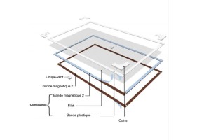 Moustiquaire fenetre fibre de verre 130X