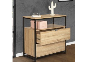 Commode 2 Tiroirs + 1 Etagere Memphis