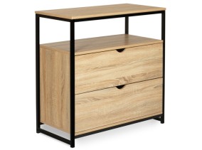 Commode 2 Tiroirs + 1 Etagere Memphis