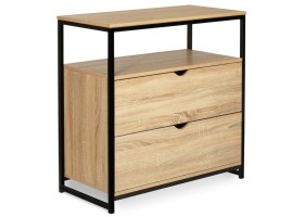 Commode 2 Tiroirs + 1 Etagere Memphis