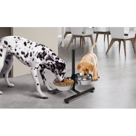 Double gamelle pour chiens diam.21cm