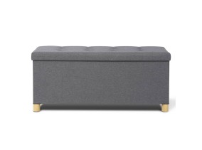 Banquette Coffre + Pieds 100Cm Gris F