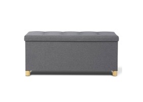 Banquette Coffre + Pieds 100Cm Gris F