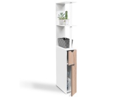 Etagere Wc 2 Portes Bois