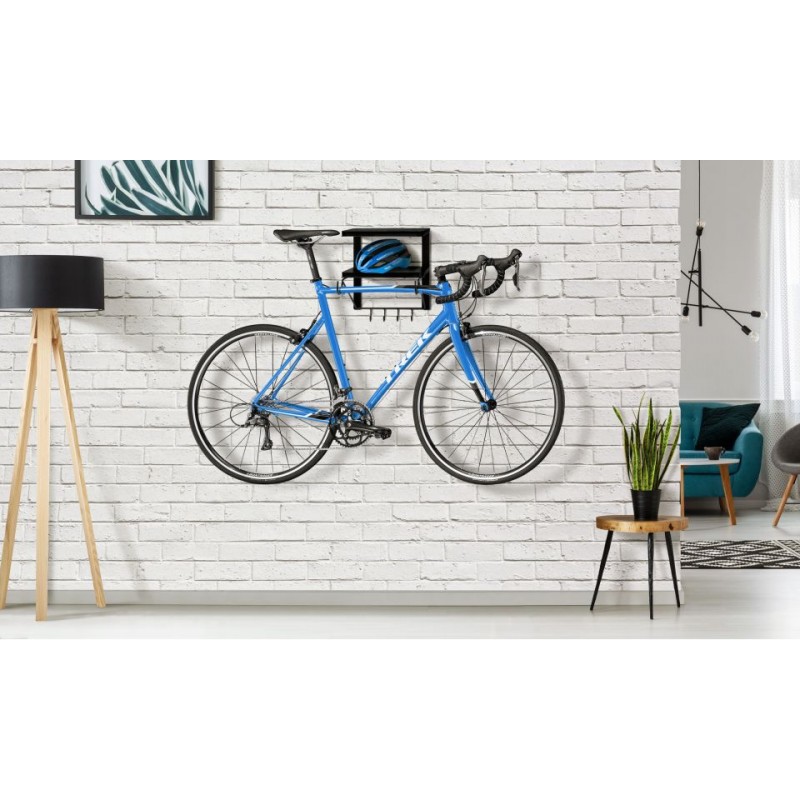 Porte vélo mural en métal noir
