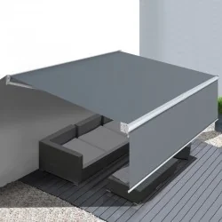 Store Banne 2 En 1 4X3M Gris