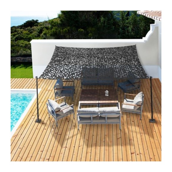 Ombriere Filet 4X5M Gris Clair