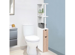 Etagere Wc 2 Portes Bois