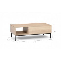 Table Basse Relevable + Compartiment Zen