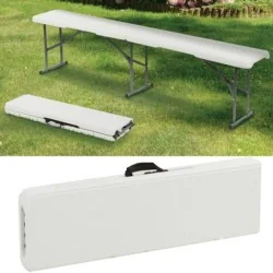 Banc pliant blanc