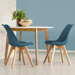 Chaise Scandinave Bleue