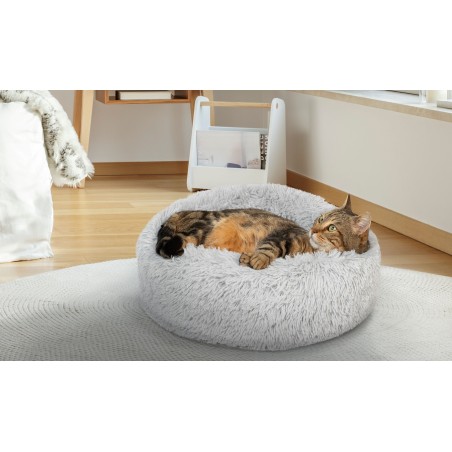 Coussin pour chat diam 60cm gris