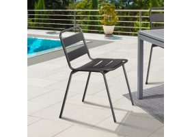 Chaise de jardin acier empilable X6