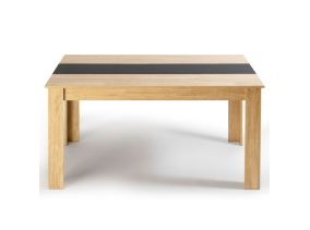 Table repas Gloria 140cm bois/noir