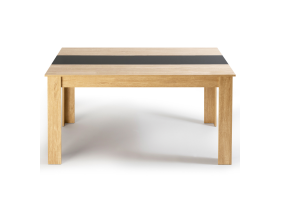 Table repas Gloria 140cm bois/noir