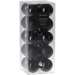 Boules Noel 4Cm X20 Noir