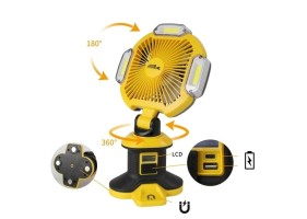 Ventilateur projecteur rechargeable 1500