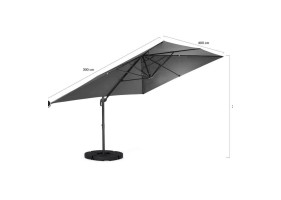 Parasol Sombra 360° 4x3m + housse