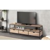 Meuble tv Memphis 3 tiroirs 160cm