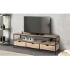 Meuble tv Memphis 3 tiroirs 160cm