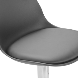 Chaises hautes Karl x2 gris foncé