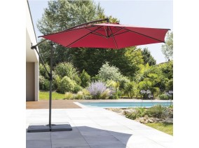 Parasol déporté Diam 300cm Bordeaux