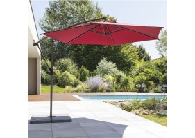 Parasol déporté Diam 300cm Bordeaux