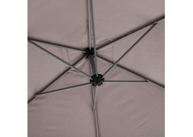 Parasol déporté Diam 300cm Taupe