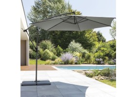 Parasol déporté Diam 300cm Ardoise