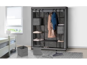 Armoire dressing optimale grise + acc