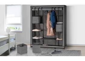 Armoire dressing optimale grise + acc