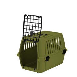 Cage de transport animaux vert