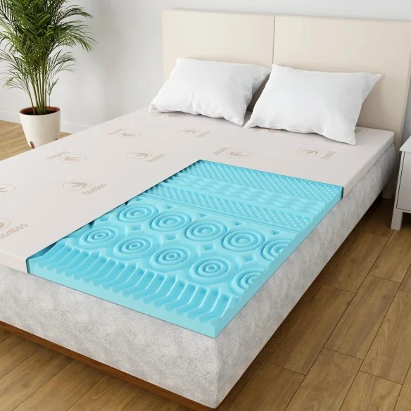 Surmatelas mémoire forme + housse bambou