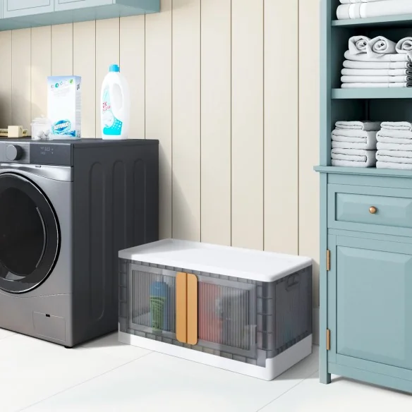 Boîte de rangement empilable 72L