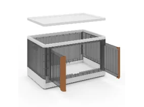 Boîte de rangement empilable 72L