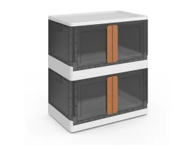 Boîte de rangement empilable 72L X2