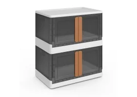 Boîte de rangement empilable 72L X2