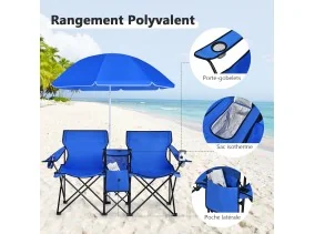 Double fauteuil + parasol