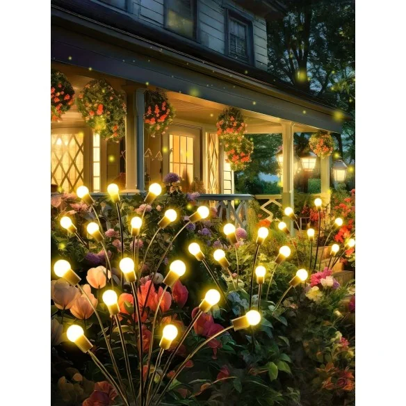 Piquet lucioles solaire 6,8 ou 10 led X2