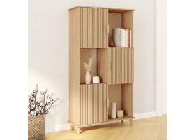 Etagère Faustine 6 cases effet lattes