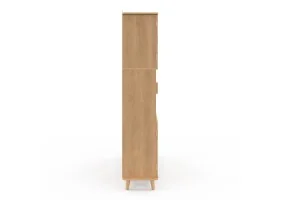 Etagère Faustine 6 cases effet lattes