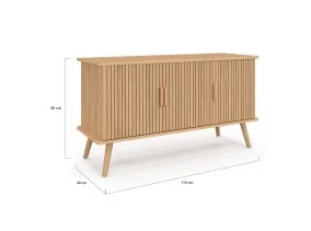 Buffet Faustine effet lattes 3 portes