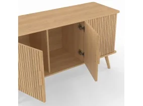 Buffet Faustine effet lattes 3 portes