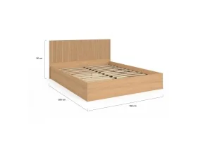 Lit coffre Faustine + Tête de lit 160X20