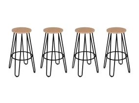 Tabouret Missouri pied épingle x4