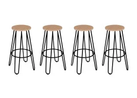 Tabouret Missouri pied épingle x4