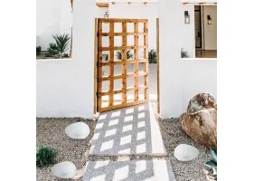 Galet lumineux solaire 14.2x12.7x8CM